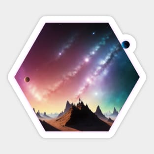 Planets in Space - Cosmic Exploration Design Sticker